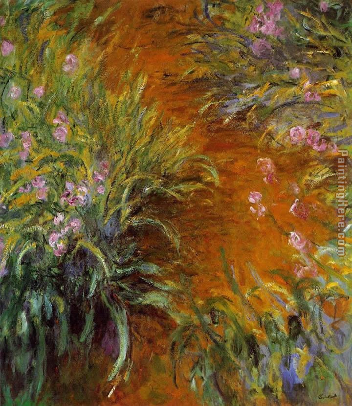 The Path through the Irises painting - Claude Monet The Path through the Irises art painting